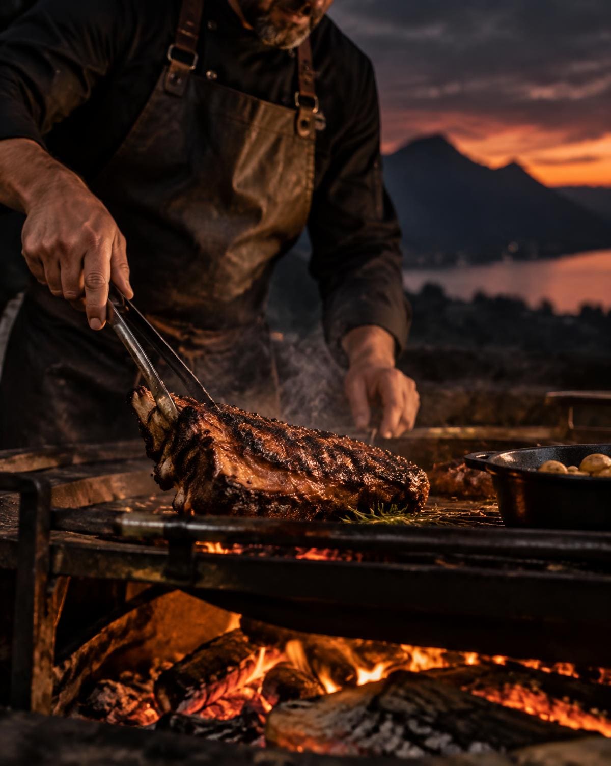 Cocción al fuego para una experiencia gastronómica
